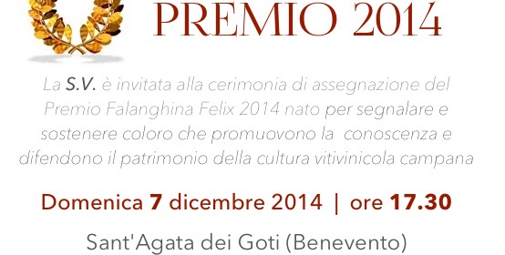 Ecco i candidati al Premio Falanghina Felix 2014